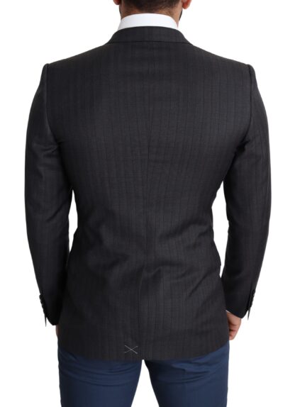 Dolce & Gabbana - Elegant Black Virgin Wool Martini Blazer