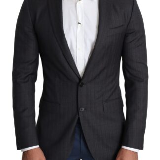 Dolce & Gabbana - Elegant Black Virgin Wool Men's Blazer