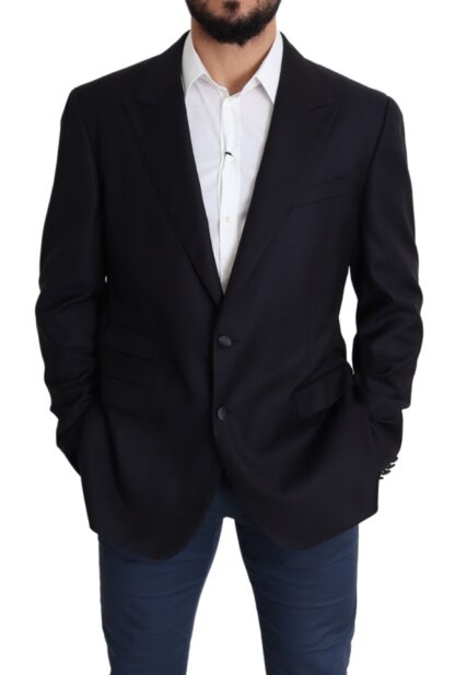 Dolce & Gabbana - Elegant Black Virgin Wool Men's Blazer