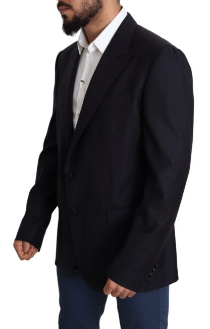 Dolce & Gabbana - Elegant Black Virgin Wool Men's Blazer