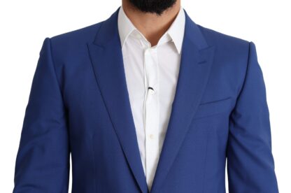 Dolce & Gabbana - Exquisite Blue Wool Martini Blazer Jacket