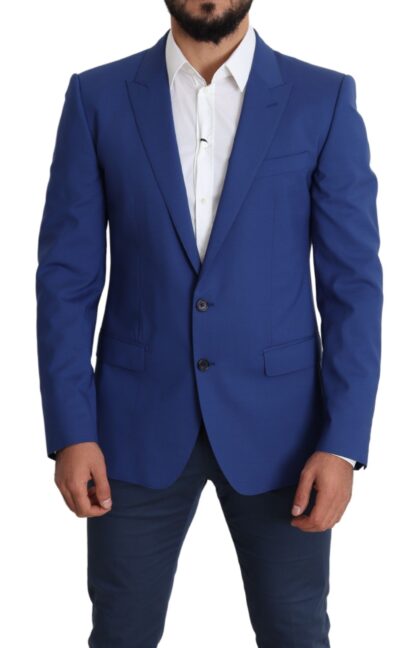 Dolce & Gabbana - Exquisite Blue Wool Martini Blazer Jacket