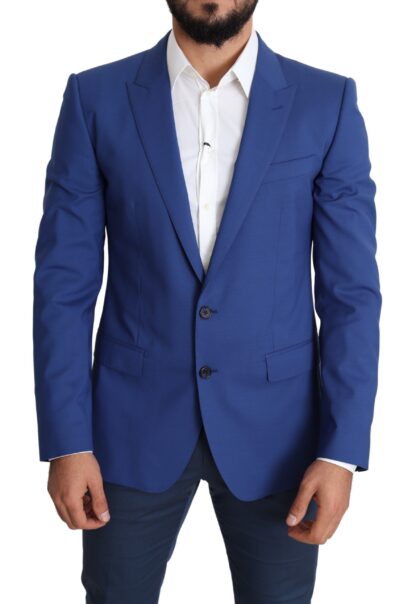 Dolce & Gabbana - Exquisite Blue Wool Martini Blazer Jacket