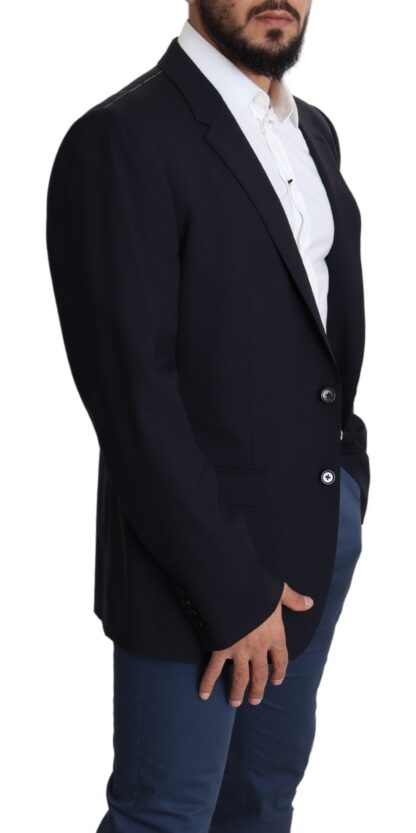 Dolce & Gabbana - Exquisite Black Wool Stretch Martini Blazer