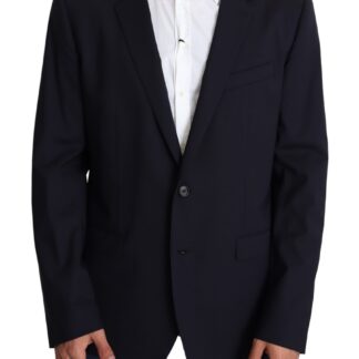 Dolce & Gabbana - Elegant Black Virgin Wool Men's Blazer