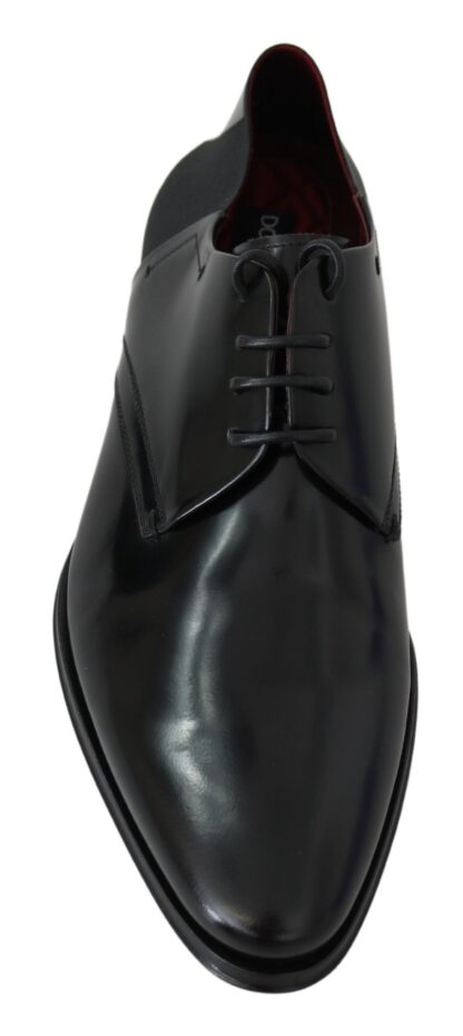 Dolce & Gabbana - Elegant Black Leather Derby Shoes