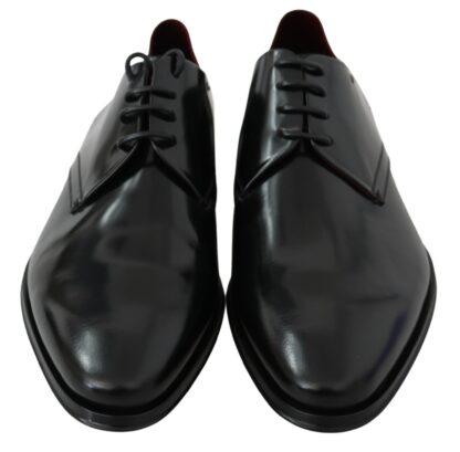 Dolce & Gabbana - Elegant Black Leather Derby Shoes