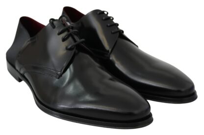 Dolce & Gabbana - Elegant Black Leather Derby Shoes