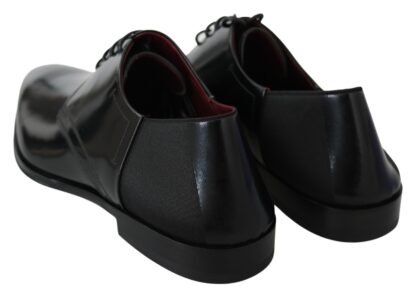 Dolce & Gabbana - Elegant Black Leather Derby Shoes