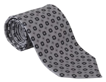 Dolce & Gabbana - Elegant Gray Patterned Silk Tie