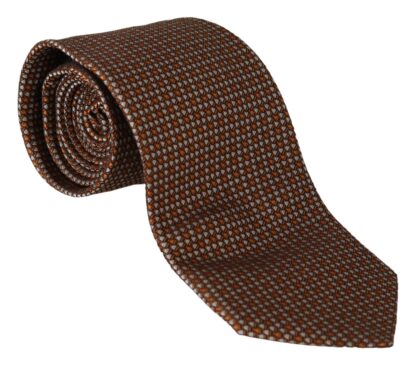 Dolce & Gabbana - Elegant Brown Patterned Silk Tie