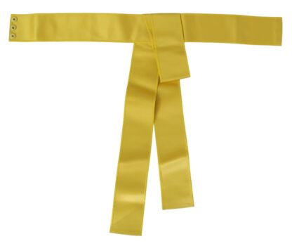 Dolce & Gabbana - Chic Silk Yellow Women's Elegant Belt