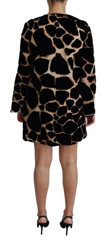 Dolce & Gabbana - Chic Giraffe Print Shift Mini Dress