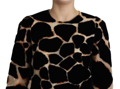 Dolce & Gabbana - Chic Giraffe Print Shift Mini Dress