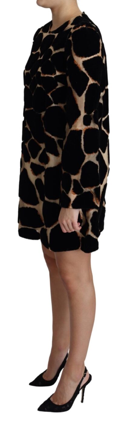 Dolce & Gabbana - Chic Giraffe Print Shift Mini Dress