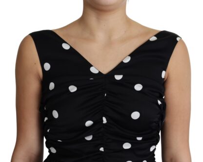 Dolce & Gabbana - Elegant Polka Dot Silk Charmeuse Dress