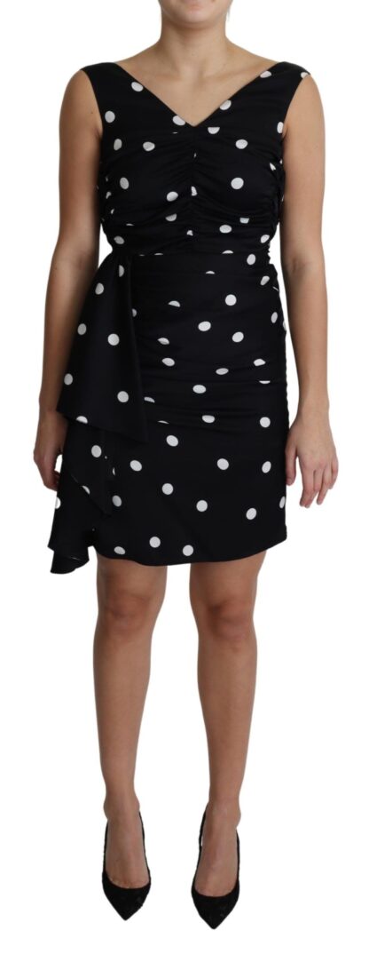 Dolce & Gabbana - Elegant Polka Dot Silk Charmeuse Dress