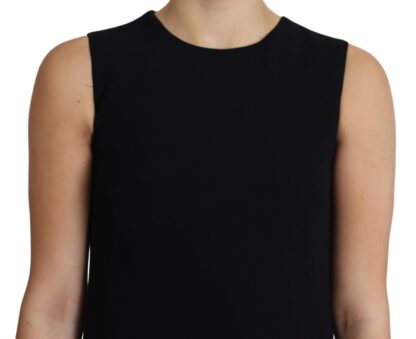 Dolce & Gabbana - Elegant Sleeveless Black A-Line Mini Dress