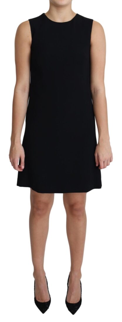 Dolce & Gabbana - Elegant Sleeveless Black A-Line Mini Dress