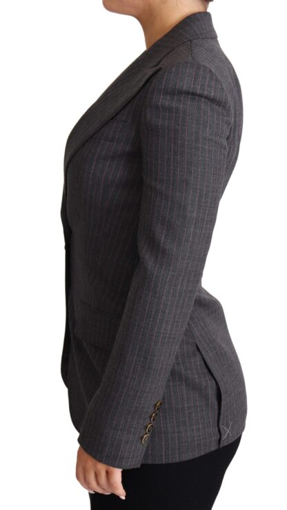 Dolce & Gabbana - Elegant Gray Stretch Wool Blazer