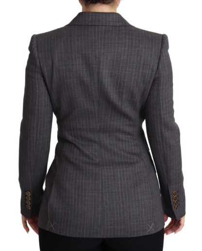 Dolce & Gabbana - Elegant Gray Stretch Wool Blazer