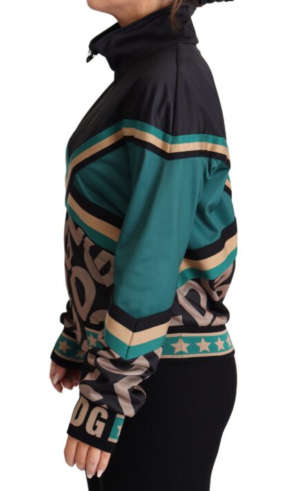 Dolce & Gabbana - Chic Multicolor Track Jacket with Logo Mania