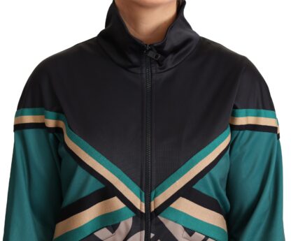 Dolce & Gabbana - Chic Multicolor Track Jacket with Logo Mania