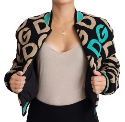 Dolce & Gabbana - Chic Multicolor Quilted Bomber Jacket