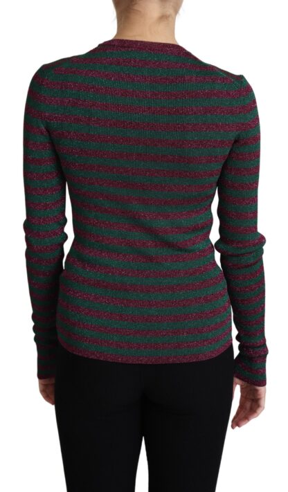 Dolce & Gabbana - Elegant Maroon Crewneck Sweater