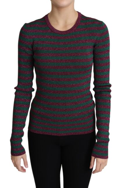 Dolce & Gabbana - Elegant Maroon Crewneck Sweater