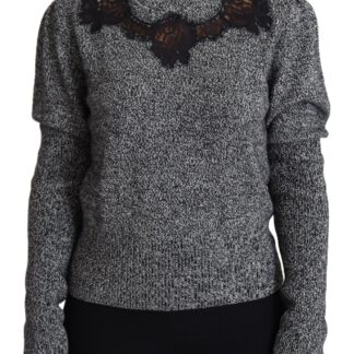 Dolce & Gabbana - Elegant Cropped Sweater with Logo Detail