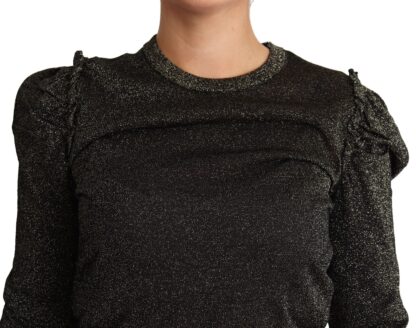 Dolce & Gabbana - Elegant Cropped Sweater with Logo Detail