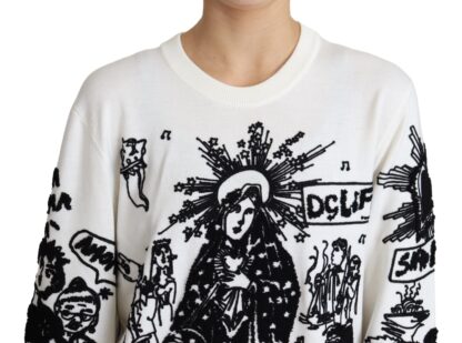 Dolce & Gabbana - Embroidered Graffiti Pullover in Virgin Wool