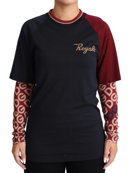 Dolce & Gabbana - Multicolor Royals Cotton Crewneck Sweater