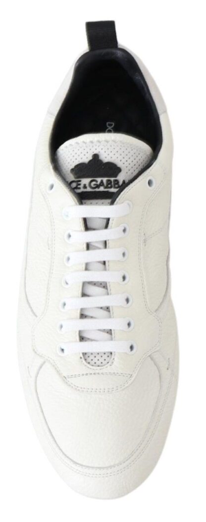 Dolce & Gabbana - Elegant White Leather Sneakers for Men