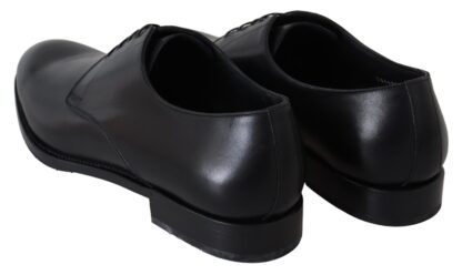 Dolce & Gabbana - Elegant Black Leather Derby Dress Shoes