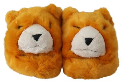 Dolce & Gabbana - Sunshine Yellow Lion Slippers