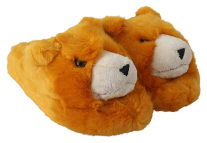 Dolce & Gabbana - Sunshine Yellow Lion Slippers