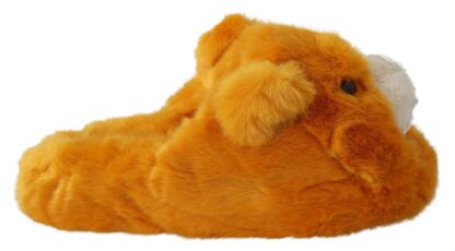 Dolce & Gabbana - Sunshine Yellow Lion Slippers