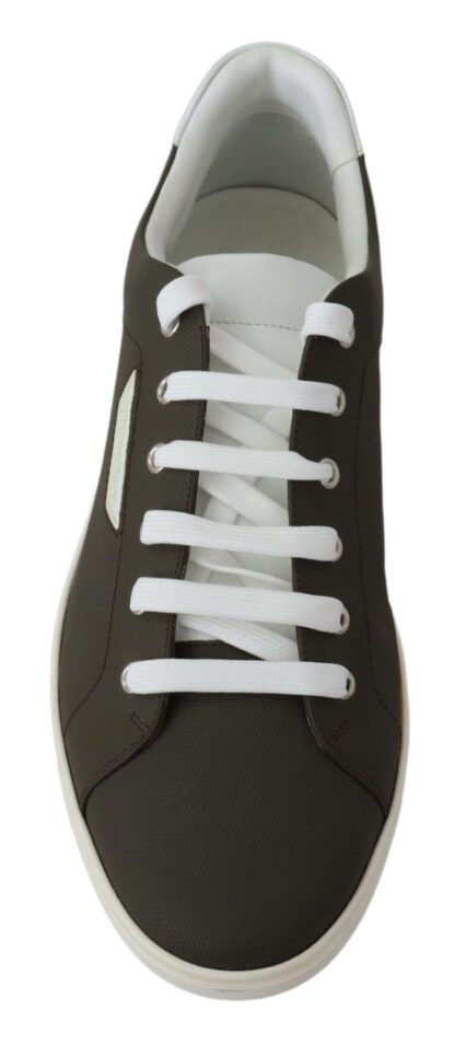 Dolce & Gabbana - Sleek White Leather Low Top Sneakers