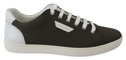 Dolce & Gabbana - Sleek White Leather Low Top Sneakers