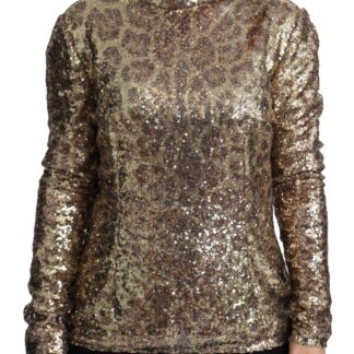 Dolce & Gabbana - Elegant Lurex Threaded Jersey Lace Blouse