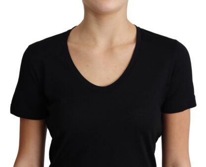 Dolce & Gabbana - Elegant Black Wool Round Neck T-Shirt