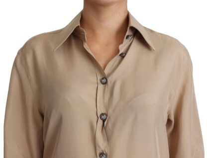 Dolce & Gabbana - Elegant Beige Silk Shirt