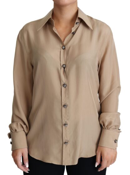 Dolce & Gabbana - Elegant Beige Silk Shirt