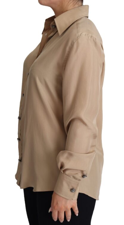 Dolce & Gabbana - Elegant Beige Silk Shirt