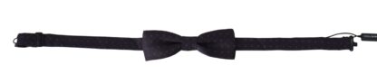 Dolce & Gabbana - Stunning Gray Patterned Silk Bow Tie