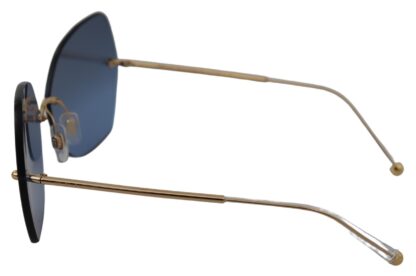 Dolce & Gabbana - Elegant Gold-Blue Gradient Sunglasses