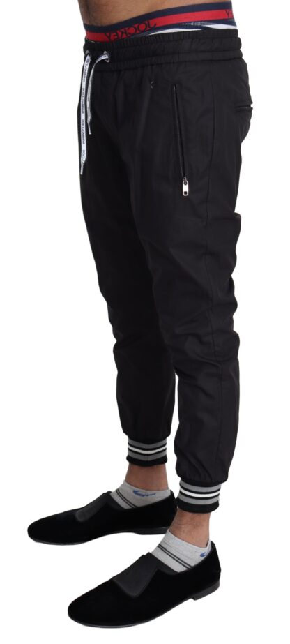 Dolce & Gabbana - Elegant Black Slim Fit Track Pants