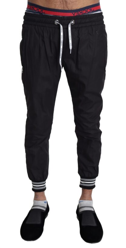 Dolce & Gabbana - Elegant Black Slim Fit Track Pants